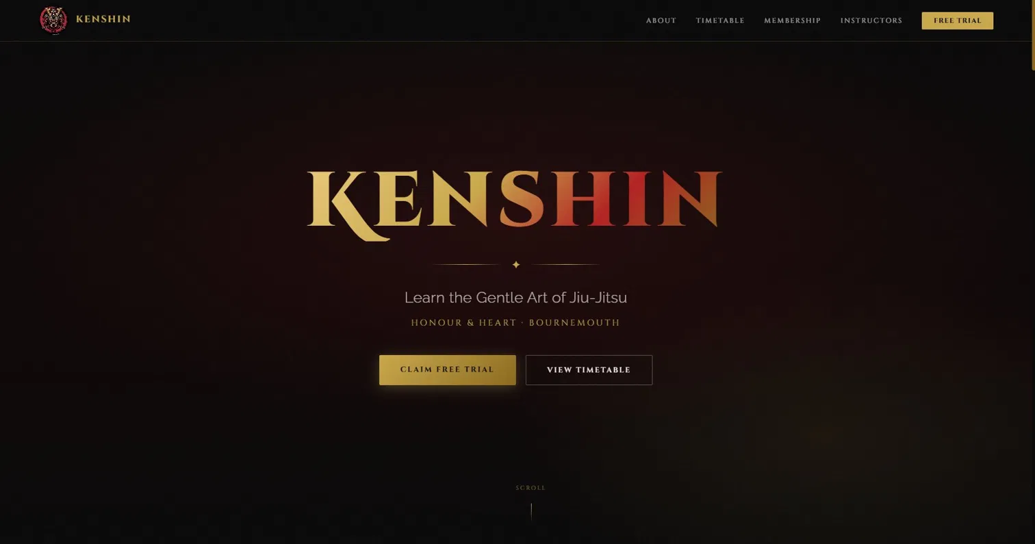 Kenshin Jiu-Jitsu website